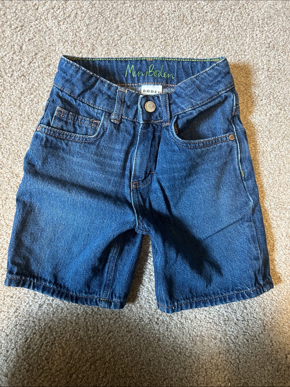 Mini Boden Dark Blue Denim Shorts